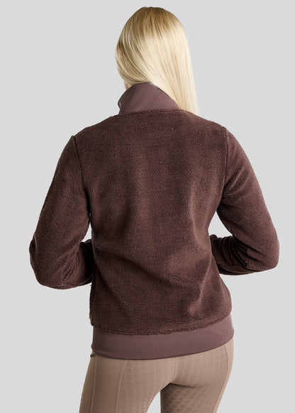 MoEbba Chaqueta Teddy Golden Quartz - Black Peony