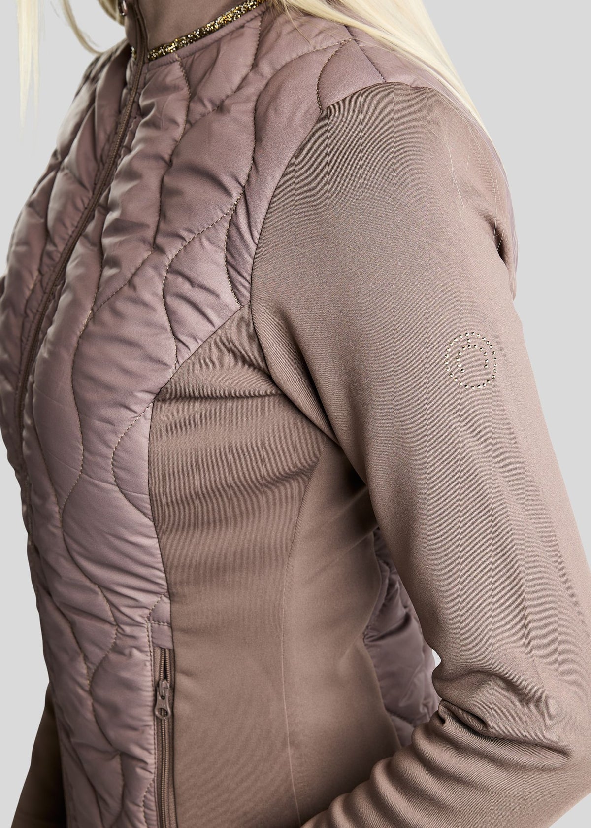 MoVeronica Chaqueta Híbrida Montar con detalles Golden Quartz - Nougat Brown
