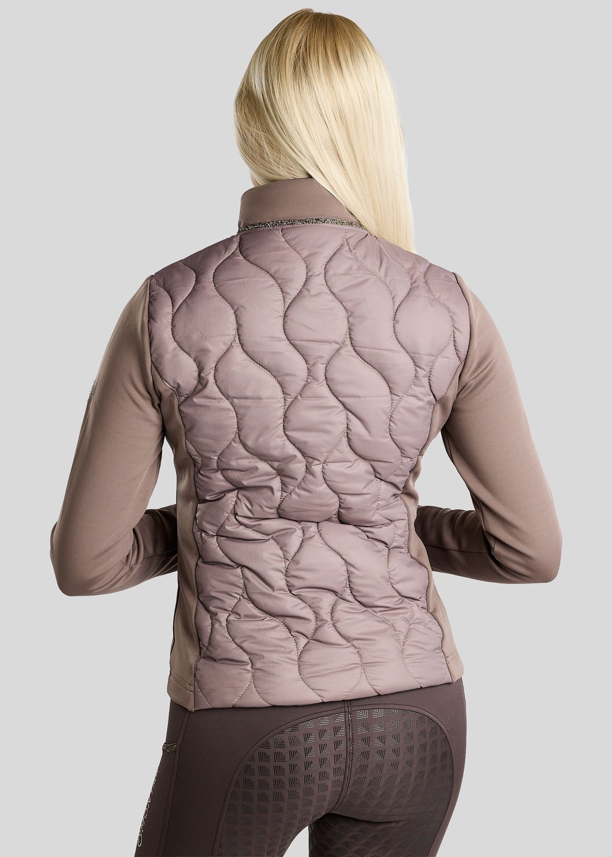 MoVeronica Chaqueta Híbrida Montar con detalles Golden Quartz - Nougat Brown