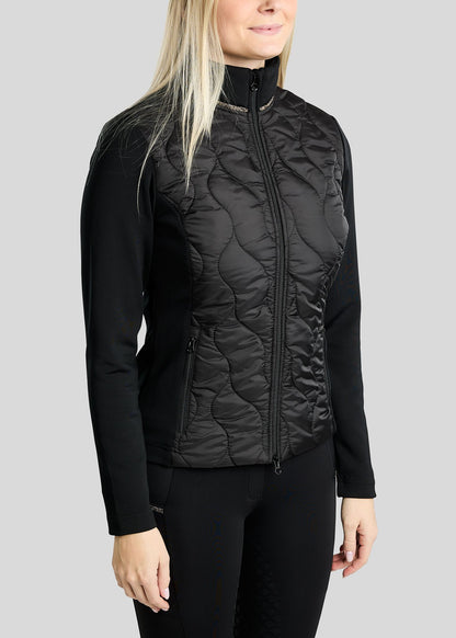 MoVeronica Chaqueta Híbrida Montar con detalles Golden Quartz - Negro