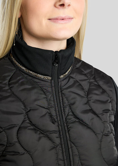 MoVeronica Chaqueta Híbrida Montar con detalles Golden Quartz - Negro