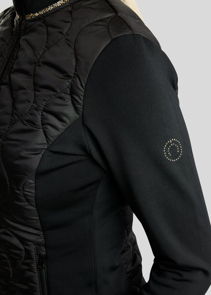 MoVeronica Chaqueta Híbrida Montar con detalles Golden Quartz - Negro