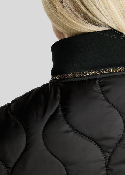 MoVeronica Chaqueta Híbrida Montar con detalles Golden Quartz - Negro