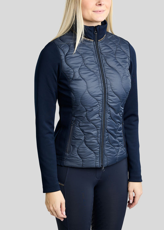 MoVeronica Chaqueta Híbrida Montar con detalles Golden Quartz - Navy