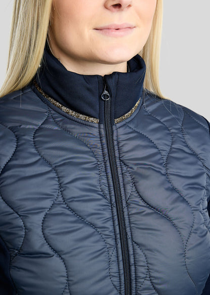 MoVeronica Chaqueta Híbrida Montar con detalles Golden Quartz - Navy