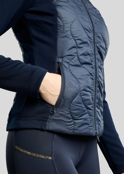 MoVeronica Chaqueta Híbrida Montar con detalles Golden Quartz - Navy