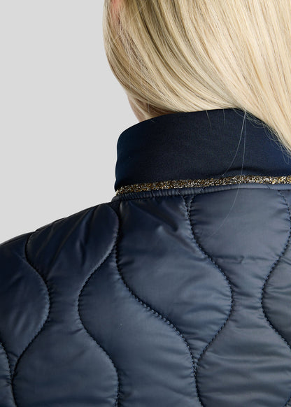 MoVeronica Chaqueta Híbrida Montar con detalles Golden Quartz - Navy