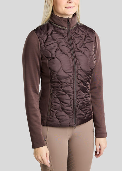 MoVeronica Chaqueta Híbrida Montar con detalles Golden Quartz - Black Peony