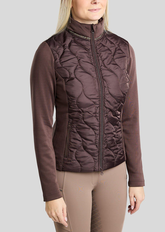 MoVeronica Chaqueta Híbrida Montar con detalles Golden Quartz - Black Peony