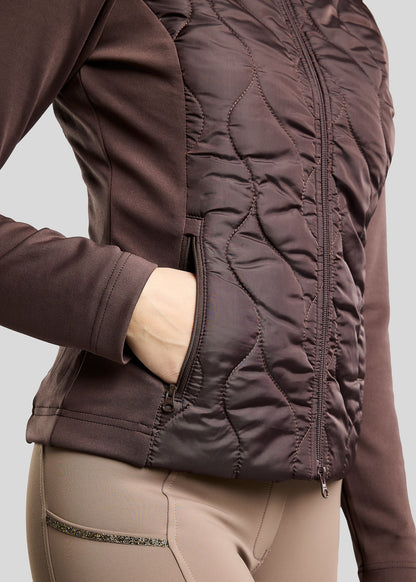 MoVeronica Chaqueta Híbrida Montar con detalles Golden Quartz - Black Peony