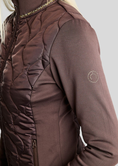 MoVeronica Chaqueta Híbrida Montar con detalles Golden Quartz - Black Peony