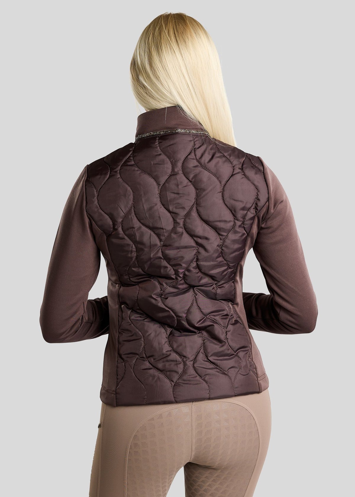 MoVeronica Chaqueta Híbrida Montar con detalles Golden Quartz - Black Peony