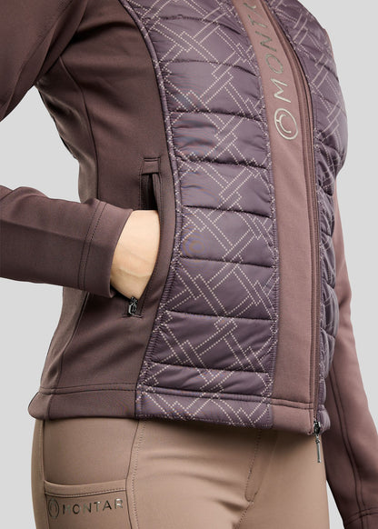 MoLeia Chaqueta Híbrida Montar diseño Ternet Lumber Check - Black Peony