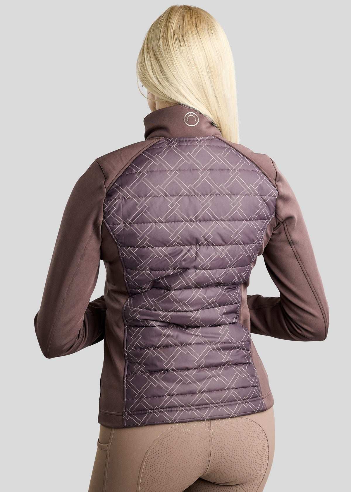 MoLeia Chaqueta Híbrida Montar diseño Ternet Lumber Check - Black Peony