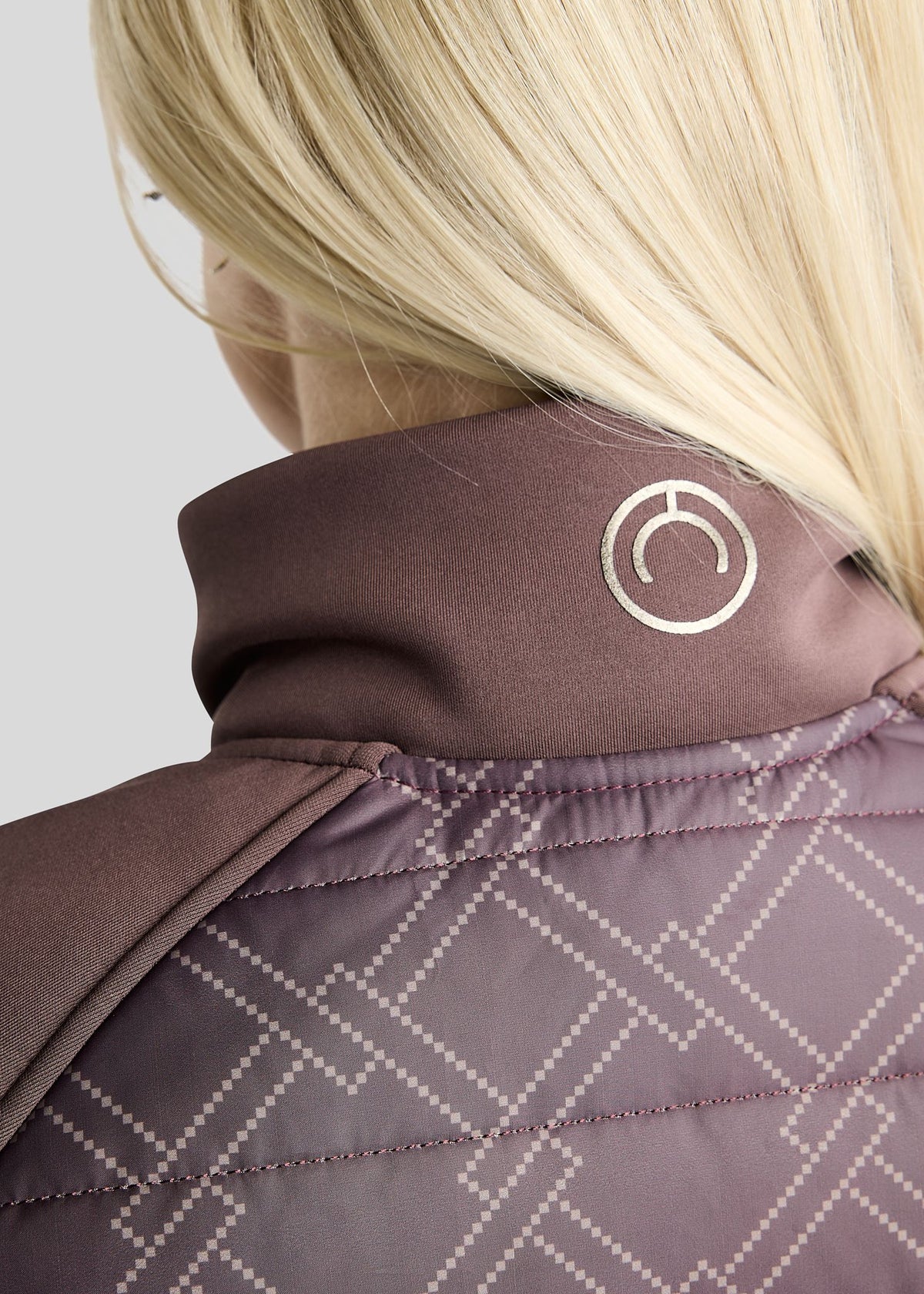 MoLeia Chaqueta Híbrida Montar diseño Ternet Lumber Check - Black Peony