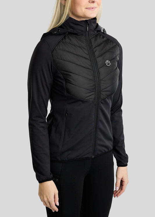 MoAddie Chaqueta Híbrida Montar con Logo Gun Metal - Negro