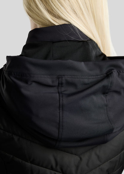 MoAddie Chaqueta Híbrida Montar con Logo Gun Metal - Negro