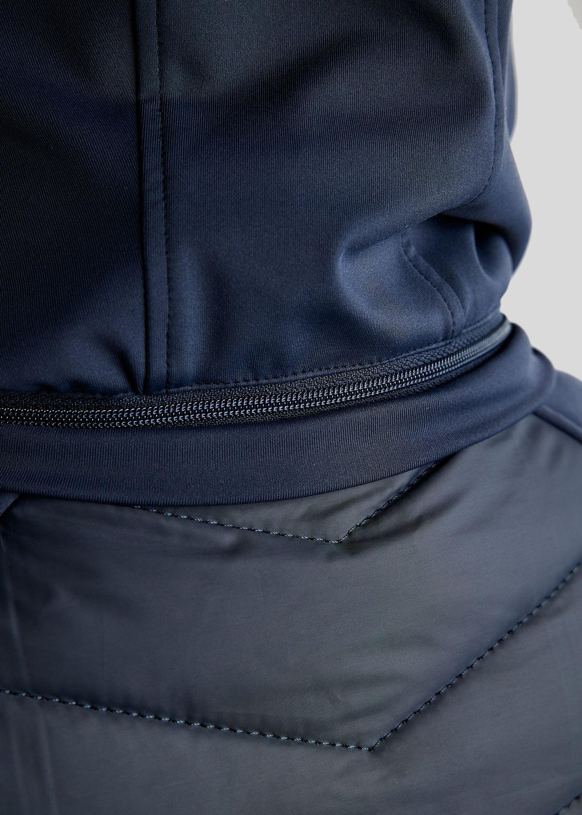 MoAddie Chaqueta Híbrida Montar con Logo Gun Metal - Navy
