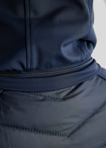 MoAddie Chaqueta Híbrida Montar con Logo Gun Metal - Navy