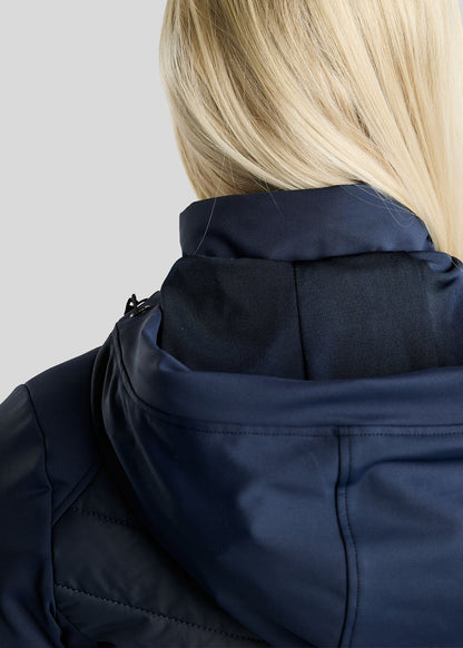 MoAddie Chaqueta Híbrida Montar con Logo Gun Metal - Navy