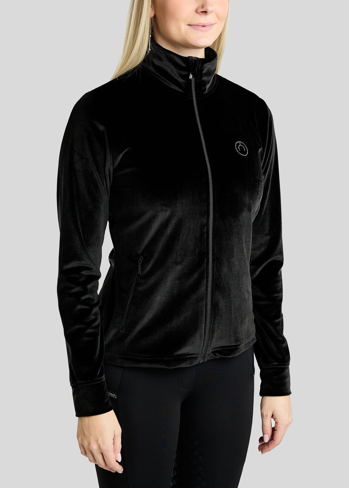 MoValerie  Chaqueta Velvet Montar con detalles Golden Quartz - Negro