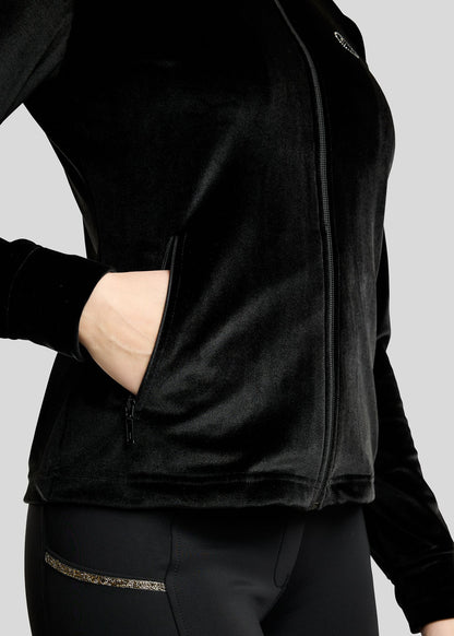 MoValerie  Chaqueta Velvet Montar con detalles Golden Quartz - Negro