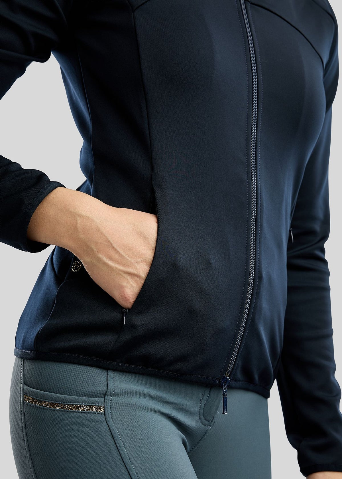 MoEverline Chaqueta Montar con cristales Golden Quartz - Navy