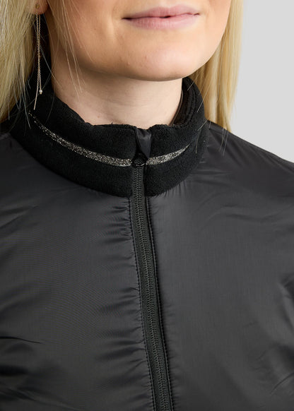MoEllie Chaqueta Polar con detalles Gun Metal - Negro