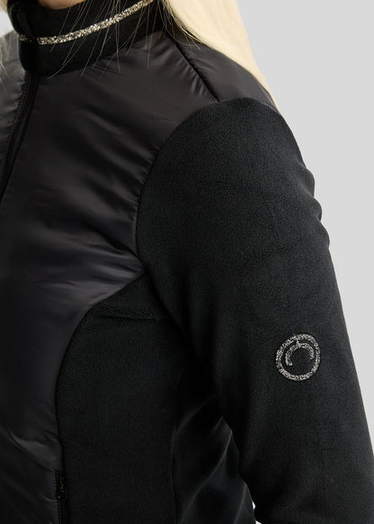 MoEllie Chaqueta Polar con detalles Gun Metal - Negro