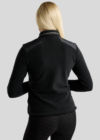 MoEllie Chaqueta Polar con detalles Gun Metal - Negro