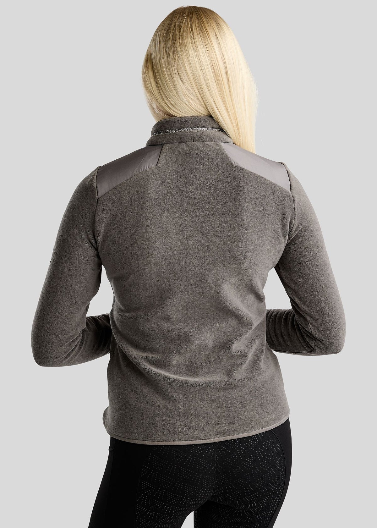 MoEllie Chaqueta Polar con detalles Gun Metal - Gris