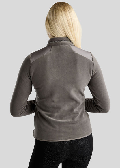 MoEllie Chaqueta Polar con detalles Gun Metal - Gris