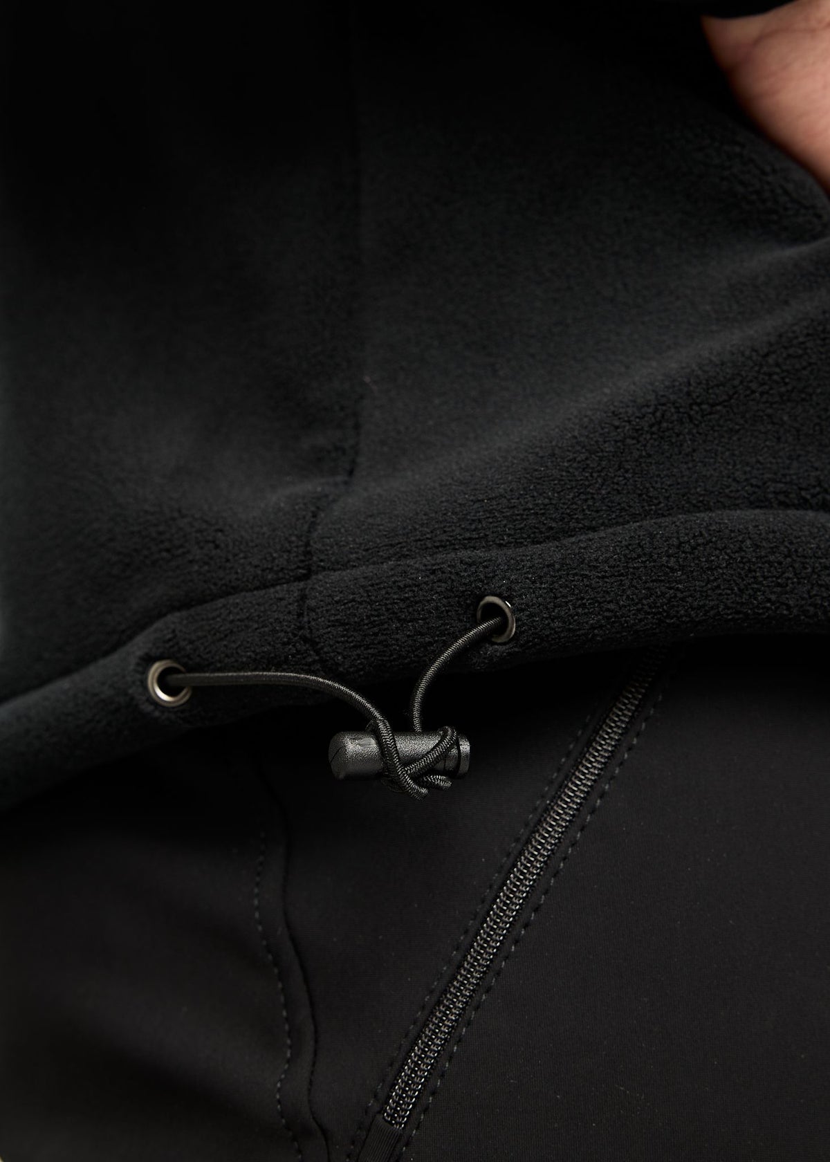 MoToby Chaqueta de Forro Polar Hombre - Negro