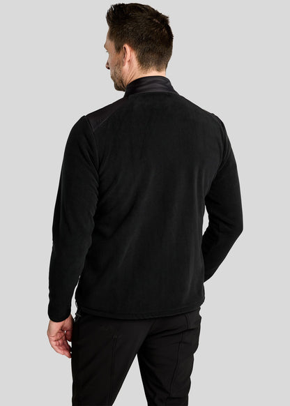 MoToby Chaqueta de Forro Polar Hombre - Negro