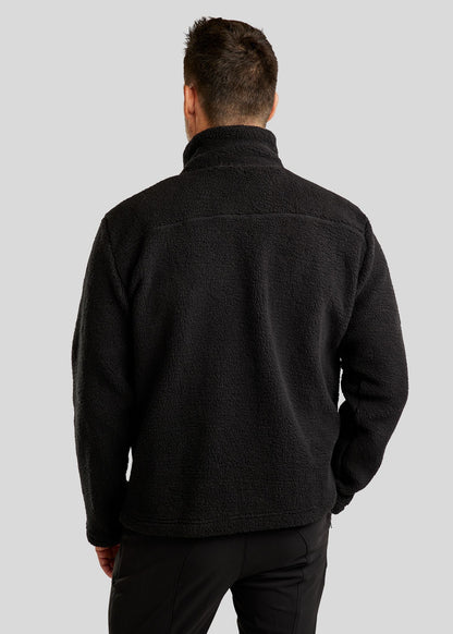 MoCharlie Chaqueta Teddy Hombre - Negro