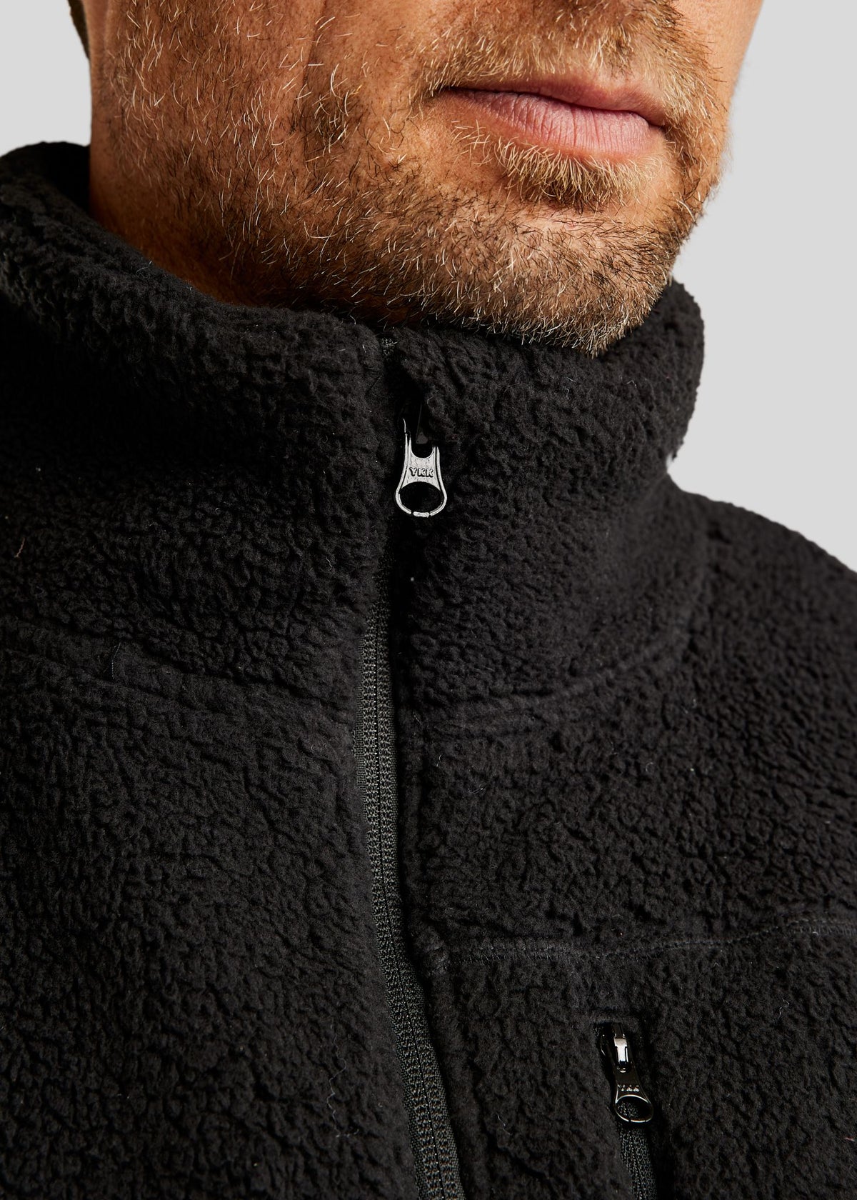 MoCharlie Chaqueta Teddy Hombre - Negro