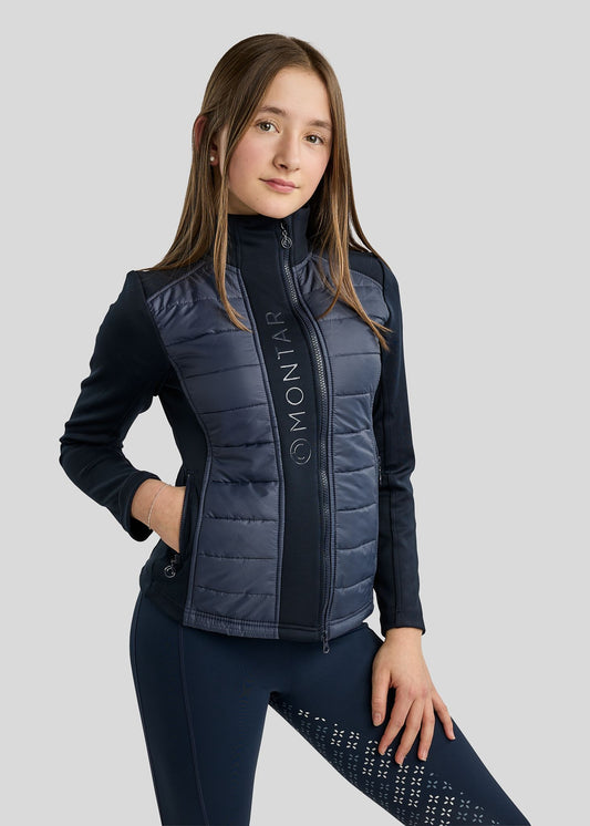 Junior Emma chaqueta Hibrida Softshell  - Navy