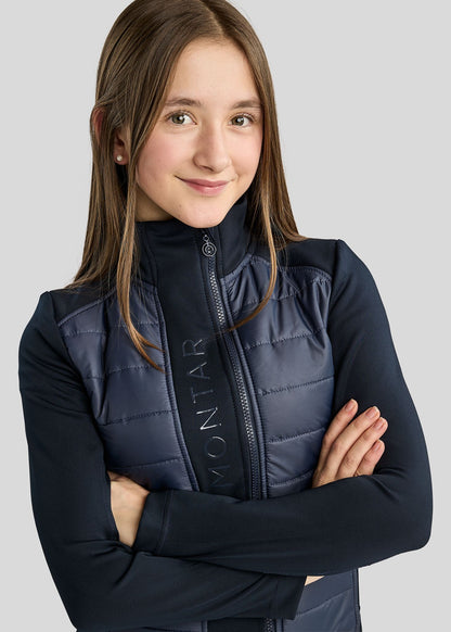 Junior Emma chaqueta Hibrida Softshell  - Navy