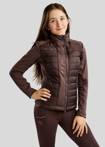 Junior Emma chaqueta Softshell - Black Peony