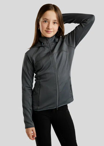 Junior MoBlair Softshell chaqueta Gun Metal Crystal Logo - Dark Slate