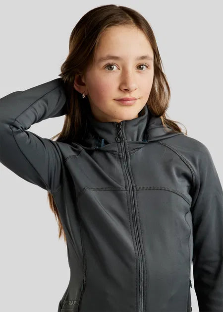 Junior MoBlair Softshell chaqueta Gun Metal Crystal Logo - Dark Slate
