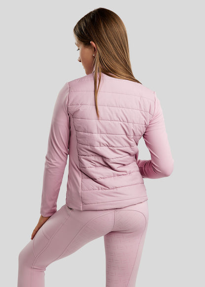 MoLila Junior chaqueta hibrido con detalles Champagne - Candy Pink