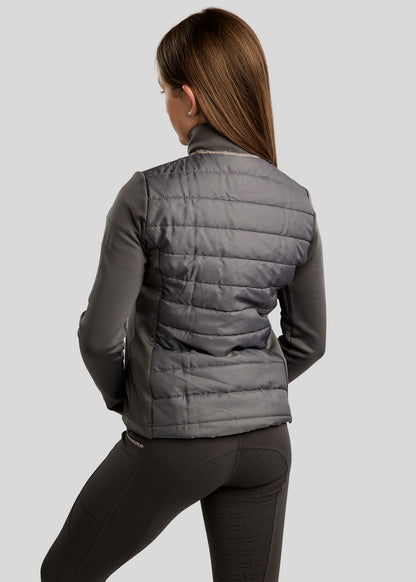 MoLila Junior chaqueta hibrido con detalles Champagne - Gris