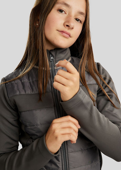 MoLila Junior chaqueta hibrido con detalles Champagne - Gris