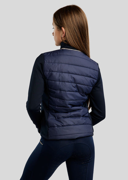 MoLila Junior chaqueta hibrido con detalles Champagne - Navy