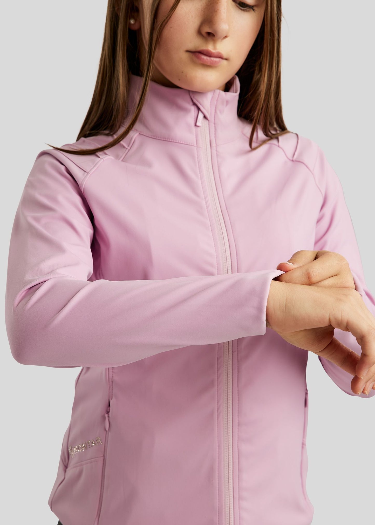 MoPearl Junior Chaqueta Montar con Gun Metals Cristals - Candy Pink