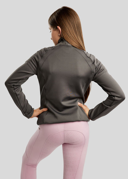 MoPearl Junior Chaqueta Montar con Gun Metals Cristals - Gris