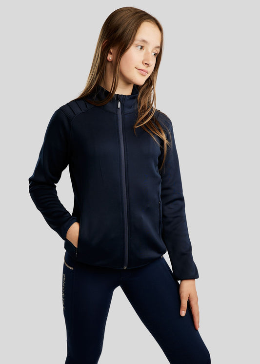 MoPearl Junior Chaqueta Montar con Gun Metals Cristals - Navy