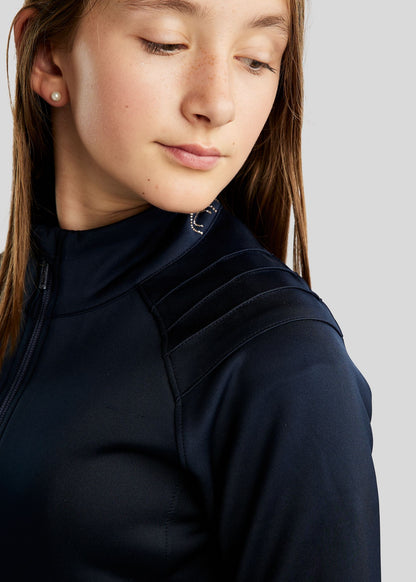 MoPearl Junior Chaqueta Montar con Gun Metals Cristals - Navy