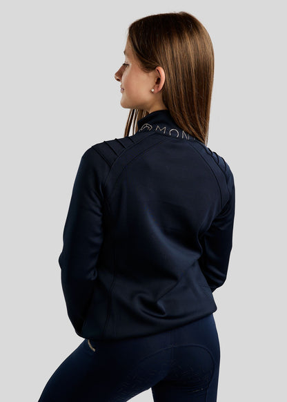 MoPearl Junior Chaqueta Montar con Gun Metals Cristals - Navy